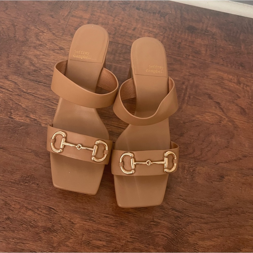 Jeffrey Campbell Lively Horsebit Sandal Sz 7